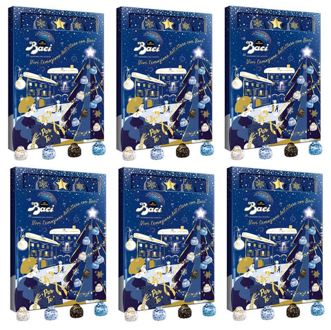 Perugina Adventskalender Perugina Baci Calendario dell'avvento Adventskalender Weihnachtskalender gefüllt mit Praline aus Milchschokolade & Dunkle Schokolade 6er Pack (6 x 300g) 8000300409086