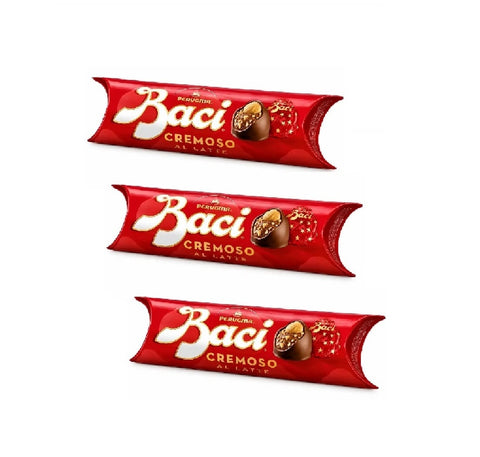 Perugina Fertigkaffee für unterwegs 3x Perugina Baci Cremoso al latte Cremige Milchcreme (3 Stück pro Tube)