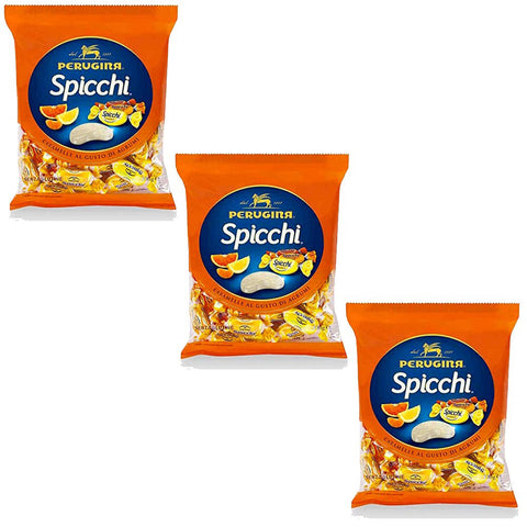 Perugina Spicchi Caramelle al gusto di agrumi senza glutine Bonbons mit Zitrusgeschmack glutenfrei 3x 200g italienisch Original