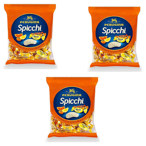 Perugina Spicchi Caramelle al gusto di agrumi senza glutine Bonbons mit Zitrusgeschmack glutenfrei 6x 200g italienisch Original