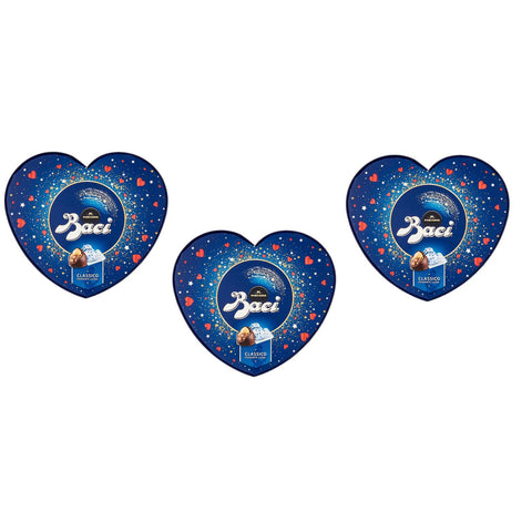 Perugina Baci Perugina Classico Dunkle Pralinen gefüllt mit Gianduia Valentinstag Geschenkbox 3x 50g italienisch Original