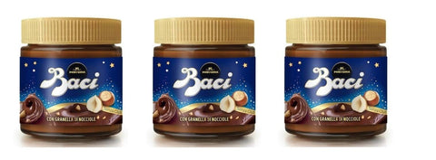 Perugina Baci Crema Spalmabile Streichcreme mit Haselnüssen und Kakao streichfähige Schokolade Creme Brotaufstrich mit 3x 200g italienisch Original