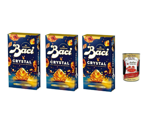 Perugina Baci Bijou Crystal Pralines Pralinen Feinste Schokolade mit Orangenkristallen Limitierte Edition 3x 150g italienisch Original