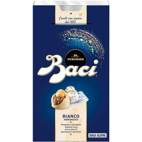 Perugina Kategorien Perugina Baci Bijou Bianco Weiße Schokolade Pralinen gefüllt mit Gianduja und Haselnuss 6x 200g italienisch Original 8000300335767
