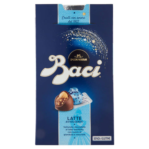 Perugina Baci Perugina Pralina di Cioccolato al Latte Ripieni al Gianduia e Nocciola Intera 200 gr italienisch Original