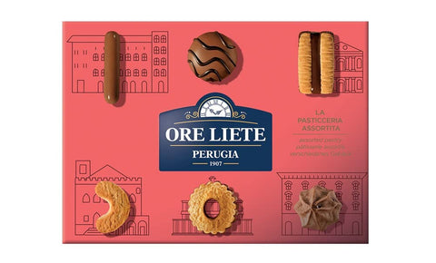 Perugia Ore Liete La Pasticceria Assortita Verschiedene Kekse Italienische Spezialität Geschenkbox 1x450g Original italienisch