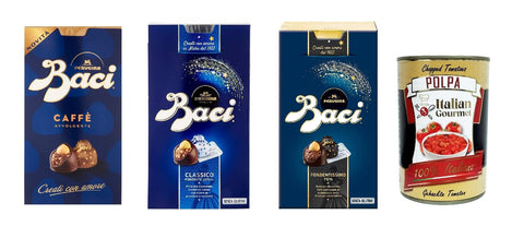 Perugina Testpaket Baci Perugina Caffe' Classico und Fondente Schokolade dunkle Pralinen Box gefüllt 3x 200 g italienisch Original