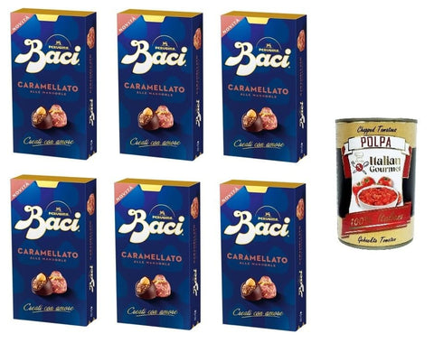 Perugina Schokonüsse Baci Perugina Bijou Caramellato alle mandorle Karamellisierte Mandeln 6x 200gr + Italian Gourmet polpa 400g 8000300429305