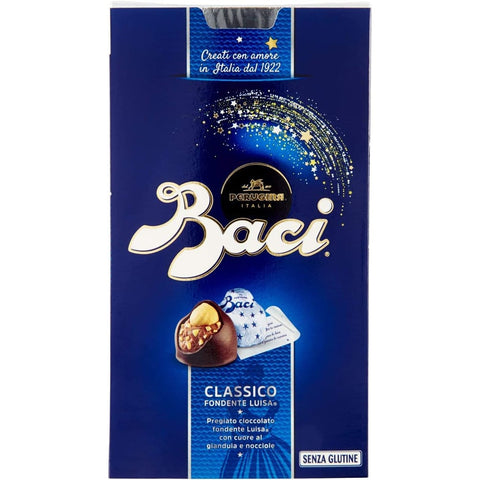 Perugina Schokonüsse Perugina Baci Bijou Classico Pralinen mit Extra dunkle Schokoladenpraline gefüllt mit Haselnüssen 200 g 3x italienisch Original 8000300324655