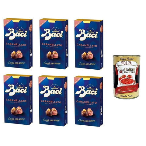 Perugina Schokonüsse Perugina Baci Perugina Bijou Caramellato alle mandorle Karamellisierte Mandeln 6x200 g italienisch Original Pastasauce + kostenlos polpa 400 g 8000300429305