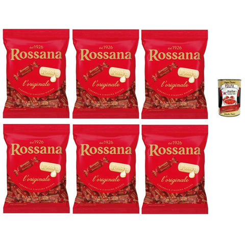Perugina Snack Kuchen & Backwaren Perugina Rossana Caramelle con ripieno cremoso e unico, Süßigkeiten mit cremige und einzigartige Füllung italien lollies Bonbons Beutel 6x 194 g italienisch Original 8006150200125