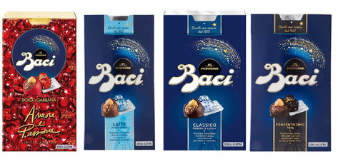 Perugina Vielfaltspackungen Testpaket Baci® Perugina® Praline Bijou Classico Fondente Latte Dolce und Gabbana Bijou Amore & Passione 8000300415445