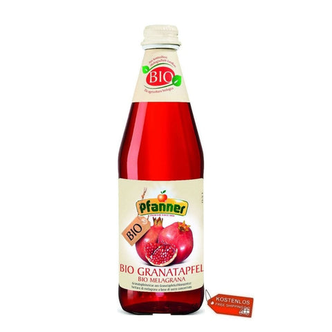 Pfanner Fruchtsaft 6x Pfanner Bio Melagrana Bio Granatapfelnektar im Glas 0,5L 90426018