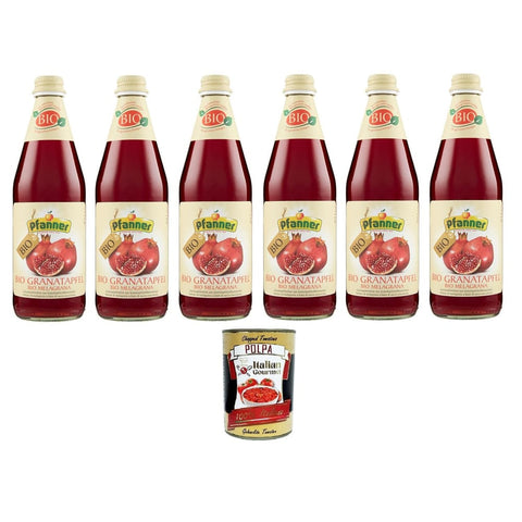 Pfanner Fruchtsäfte Pfanner Succo Melagrana Granatapfelsaft 60% 6x 500 ml Fruchtsäfte italienisch Original 8032804040014