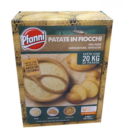 Pfanni preparato per pure' di patate in fiocchi confezione da 4 kg (1000042928) Stärke & Bindemittel italienisch Original