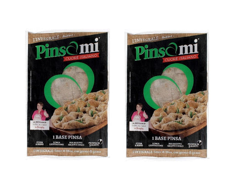 Pinsami cuore italiano Pizza 2x MHD 16/03/2026 Pinsami Pinsa Gourmet Integrale, Vollkorn Pinsa hausgemacht von Benedetta, 2 Stück à 230 Gramm 8055186191044