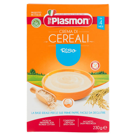 Plasmon 0 ( 5526 ) PLASMON (HEINZ ITALIA) PLASMON CEREALI CR RISO 200G 8001040415979
