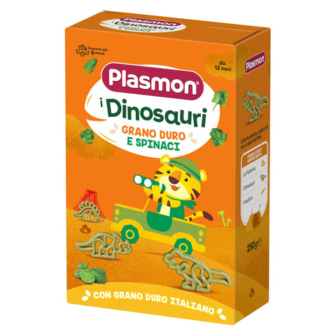 Plasmon Kurze Pasta Plasmon Dinosaurier- und Spinatpaste 250 g 8001040421000