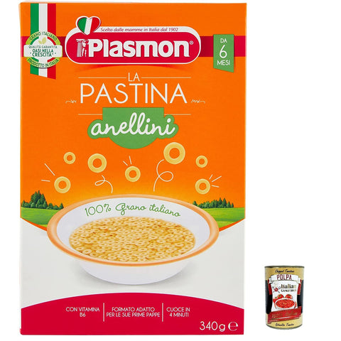 Plasmon Anellini Pastina Infanzia Svezzamento Dai 6 Mesi 340 Grammi Nudeln & Pasta italienisch Original