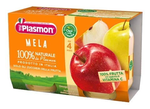 Plasmon Omogeneisiertes Obst Apfel 6x104g Original italienisch