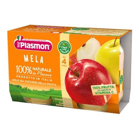 Plasmon Omogeneisiertes Obst Apfel 6x104g Original italienisch