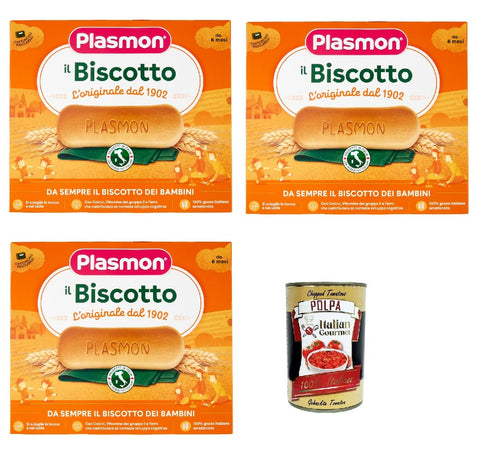 Plasmon Biscotti kekse 3x 320 g Snack Kuchen & Backwaren italienisch Original