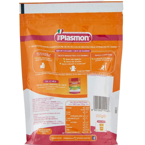 Plasmon snack Plasmon Crick snack di Zucca carota e rosmarino Kürbis Karotte und Rosmarin Snack 100g