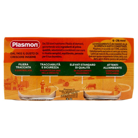 Plasmon Snacks & Kekse 3x Plasmon Agnello con cereale 2 x 80 g + Italian Gourmet polpa 400g 8001040421604