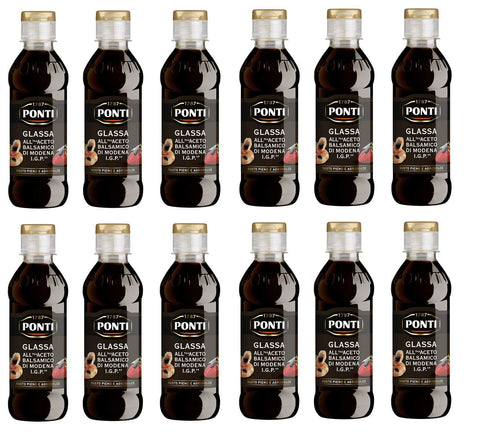 Ponti Aceto Balsamico di Modena IGP Balsamico - Essig sauce Würzsaucen 12x 250ml Original italienisch