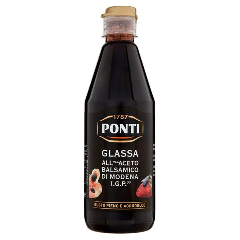 Ponti Glassa Gastronomica all'Aceto Balsamico di Modena IGP creme 500 g 6x italienisch Original Essig + gratis Polpa 400 g
