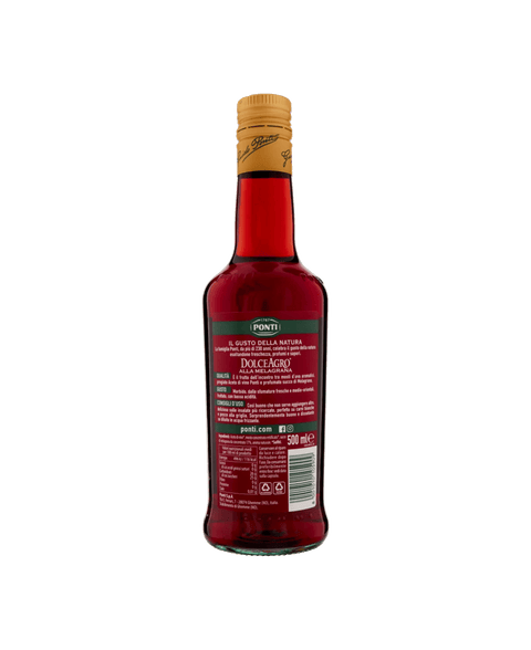 Ponti Essig Ponti Aceto Dolce Agro Melagrana Granatapfelessig 500 ml Essig bittersüß BESCHÄDIGTES ETIKETT 8001010105909