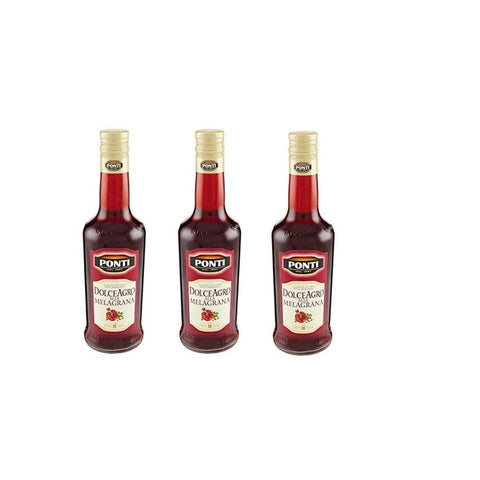 Ponti Essig Ponti Aceto Dolce Agro Melagrana Granatapfelessig Essig bittersüß 500 ml 3x italienisch Original 8001010105909