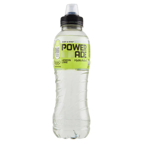 Powerade Energy Drinks 24x POWERADE Active Lemon e Lime Wasser mit Zitronen- und Limettengeschmack – Erfrischendes, kalorien- und zuckerfreies Getränk mit den Vitaminen B3 und B6 – Sportgetränk mit Mikronährstoffen in 500-ml-PET-Einwegflaschen 5449000341563