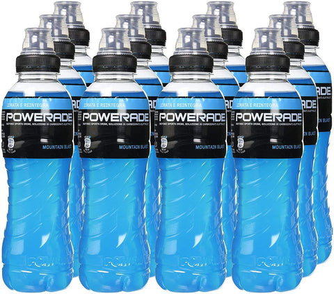 Powerade Energy Drinks POWERADE Mountain Blast Isotonisches Sportgetränk 500ml x 12 (12er Pack) 5449000227393