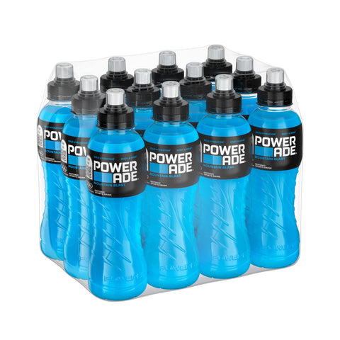 Powerade Energy Drinks Powerade Mountainblast, 12er Pack (12 x 500 ml) (ohne Pfand, Lieferung nur nach Österreich) 5449000085276