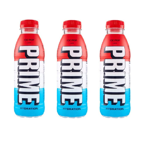 Prime Energy Drink 3x Prime Hydration Ice Pop Energiegetränk – 500 ml