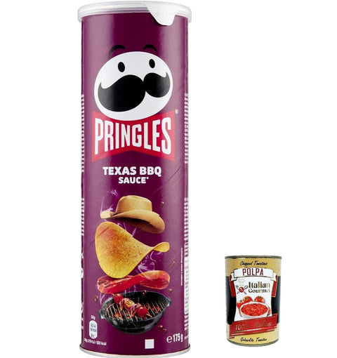 Pringles 12x Texas BBQ Sauce 175 g – der unwiderstehliche Snack-Klassiker in der praktischen Dose – knackige Chips mit Barbequesauce-Geschmack – Pop. Play. Eat.