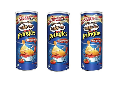 Pringles Perfect Flavour Ketchup Patatine Kartoffel chips 3x160g Original italienisch Sauce