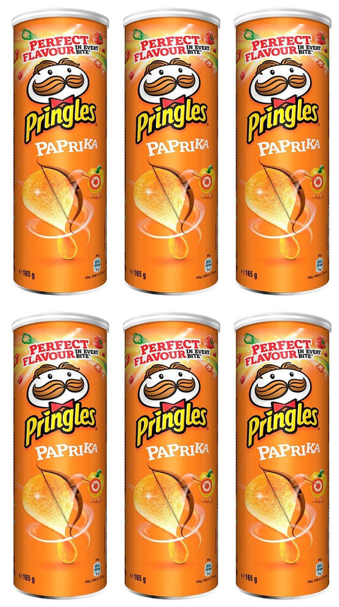 Pringles Chips Pringles Paprika Crisps 165 gr. - [Pack 6] 5053990127672