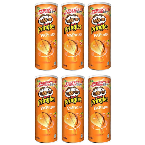 Pringles Chips Pringles Paprika Crisps . - [Pack 6] 165 g italienisch Original Kartoffelchips 5053990127672
