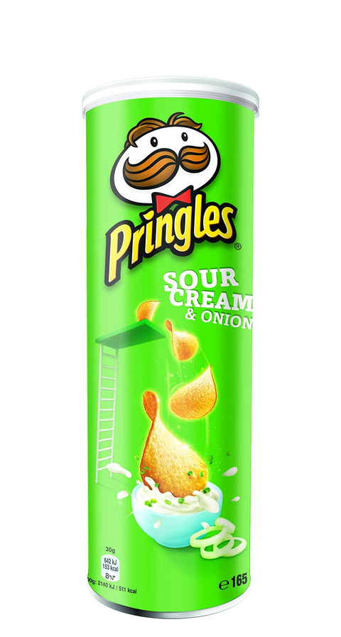 Pringles Chips Pringles Sour Cream & Onion, 3er Pack (3 x 165 g Dose) 5410076068098