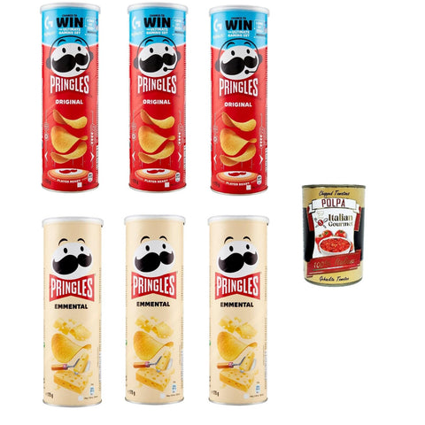 Testpaket Chips, und Emmental der unwiderstehliche Snack in der praktischen knackige Chips Einzelpackung 6x175g Original italienisch
