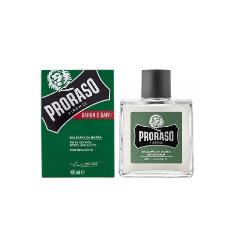 Proraso Rasierprodukte Proraso Balsamo per barba Rinfrescante erfrischender Anti-Juckreiz-Bart- und Schnurrbartbalsam 100 ml 8004395007332