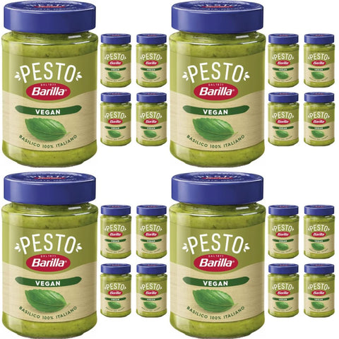 Pufai Pesto Barilla Pesto Basilico Vegan pasta sauce Soße 195 gramm x 20 STÜCK 9042321323261