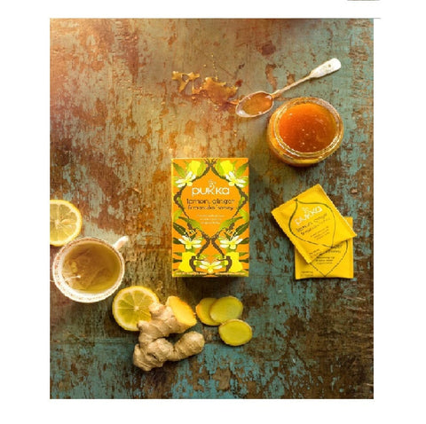 Pukka Kräutertee 3x Pukka Lemon Ginger Manuka Honey Kräutertee 20 Filter