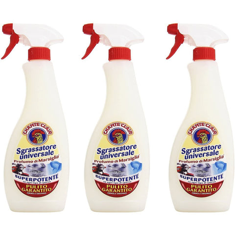 Chante Clair Universalentfetter Superkraftreiniger Marseille Duft für kraftvolle Reinigung" 3x600ml Original italienisch Haushalt