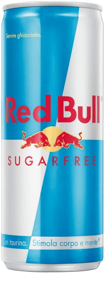 Red Bull Sugarfree mit Taurin und Koffein zuckerfrei Energiegetränk Sportgetränk Energy Drinks 250 ml Dose italienisch Original