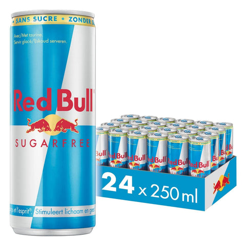 Red Bull Energy Drinks Red Bull Energy Drink Sugar Free 24x250ml Cans 9002490210304