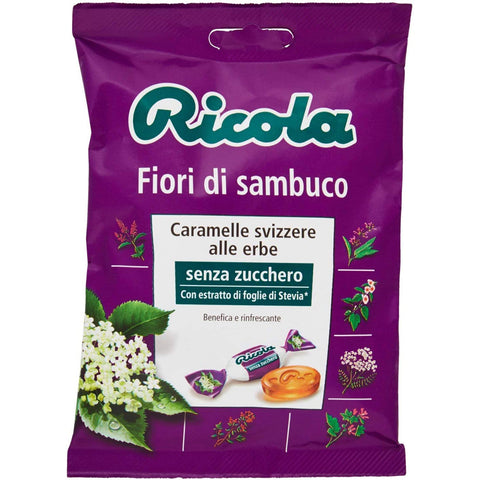 Ricola Fiori di Sambuco bonbon ältere Blumen erfrischend ohne zucker 3x 70g italienisch Original