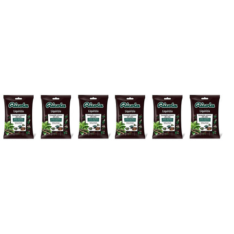 Ricola Liquirizia bonbon Lakritze mit Anis erfrischend ohne zucker 70 g 6x italienisch Original Süßigkeiten